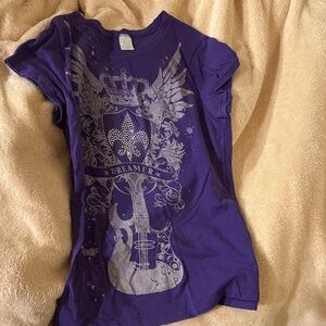 Dreamer Purple Graphic Tee